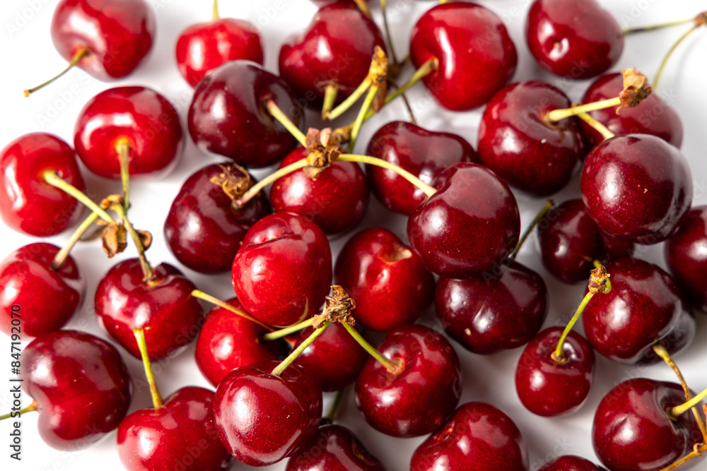 cherries on white background cherries on white background