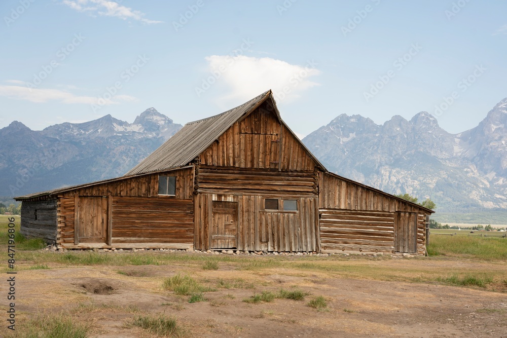 Title: T.A. Moulton Barn Against the Grand Tetons Title: T.A. Moulton Barn Against the Grand Tetons