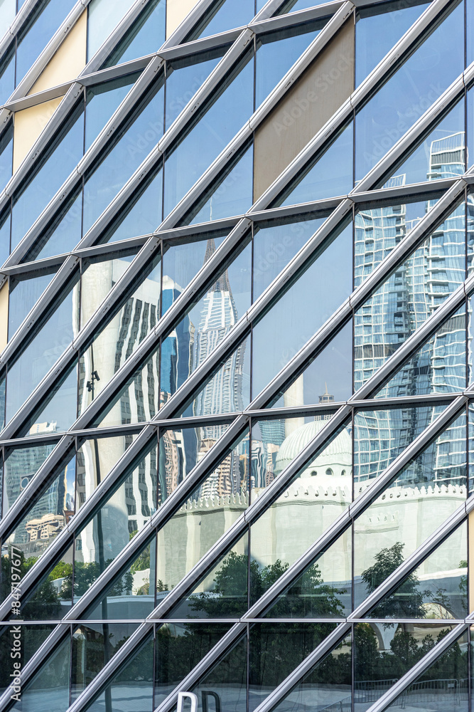 Abstract Reflection of Dubai Skyline Abstract Reflection of Dubai Skyline