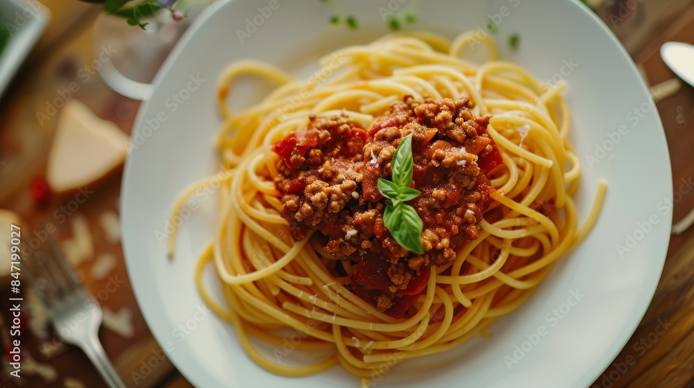Heart-Shaped Spaghetti Bolognese for Advertising Generative AI