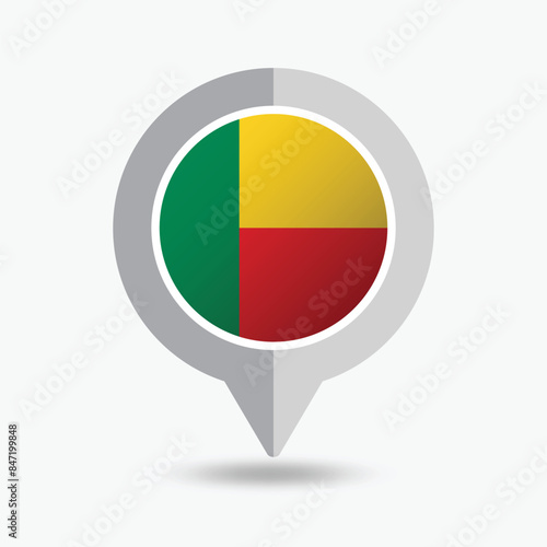 Benin Location Pin Icon Vector Illustration Free Download Benin Location Pin Icon Vector Illustration - GFXLoad