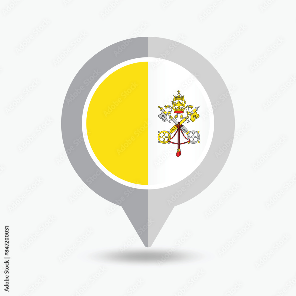 Vatican Location Pin Icon Vector Illustration Vatican Location Pin Icon Vector Illustration