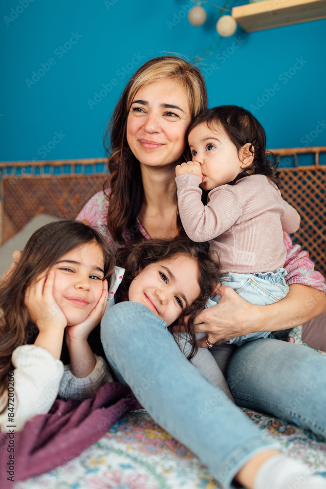 Mother with Daughters Mother with Daughters
