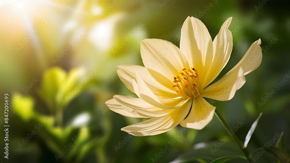 Photo of a yellow flower in foreground Photo of a yellow flower in foreground
