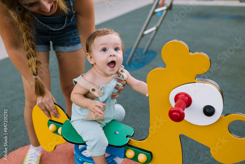 Delightful Playground Moment photo