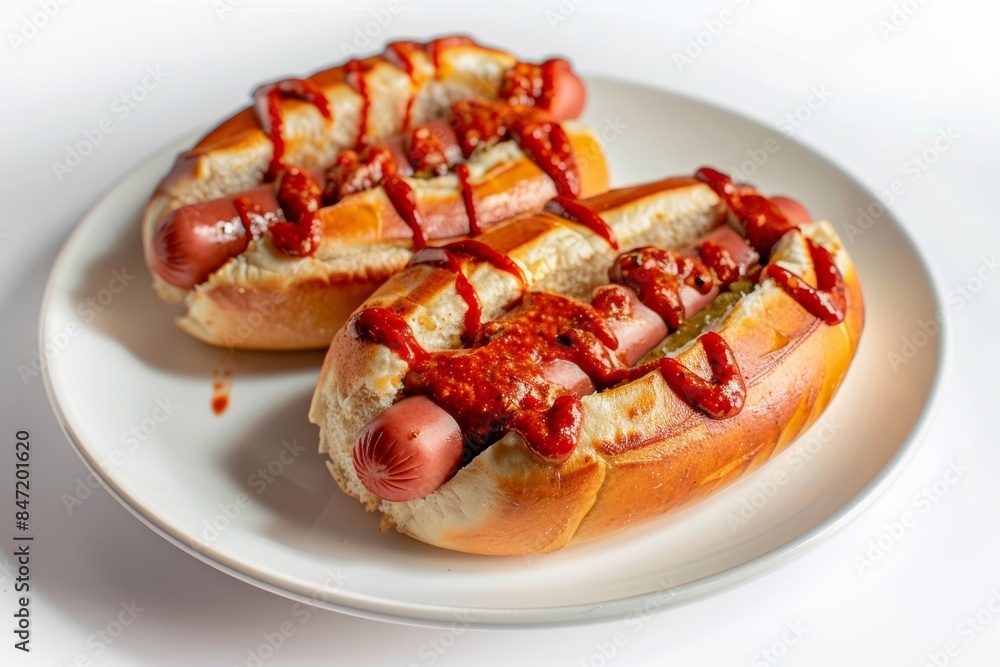 Tasty Bagel Dogs with Spicy Harissa Ketchup Tasty Bagel Dogs with Spicy Harissa Ketchup