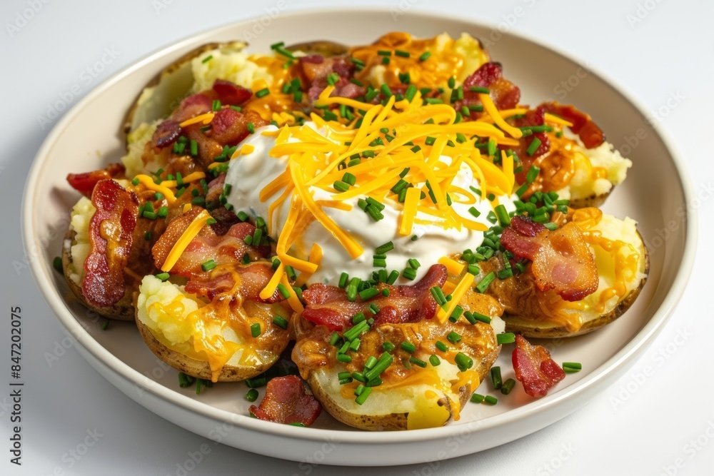 Bacon and Cheese Smashed Potatoes: A Tasty Delight Bacon and Cheese Smashed Potatoes: A Tasty Delight