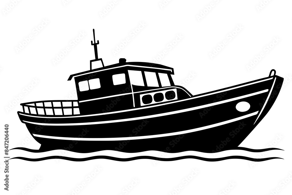 Boat  silhouette,Ship Silhouette