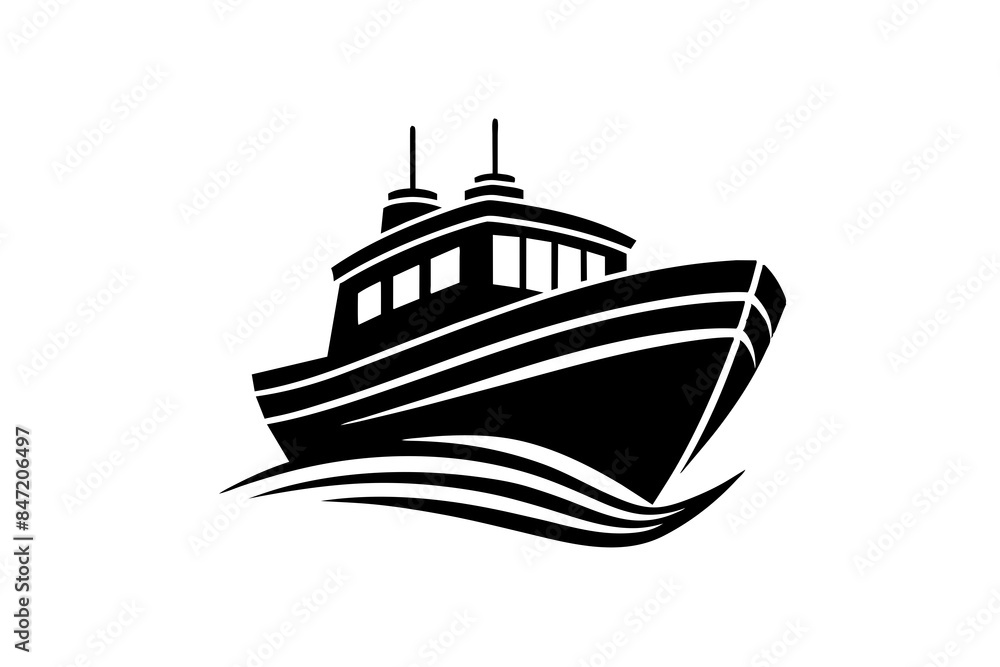 Boat  silhouette,Ship Silhouette