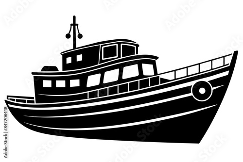 Boat silhouette,Ship Silhouette