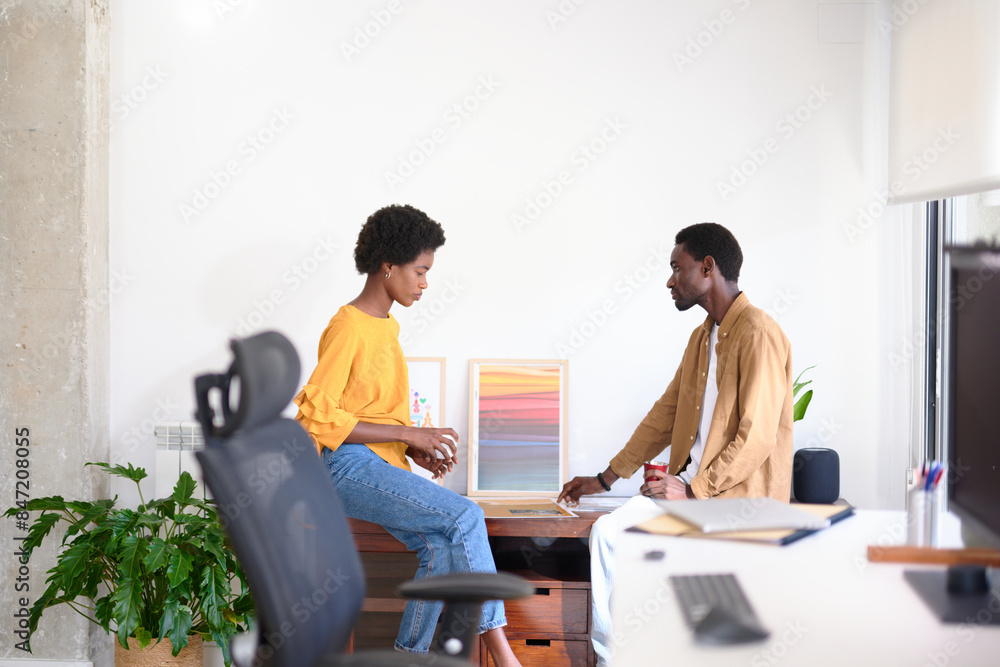 Businesspeople at business office