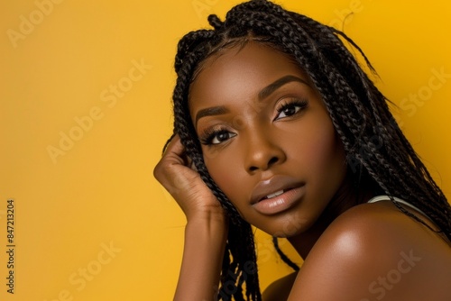 Jeune femme afro-américaine