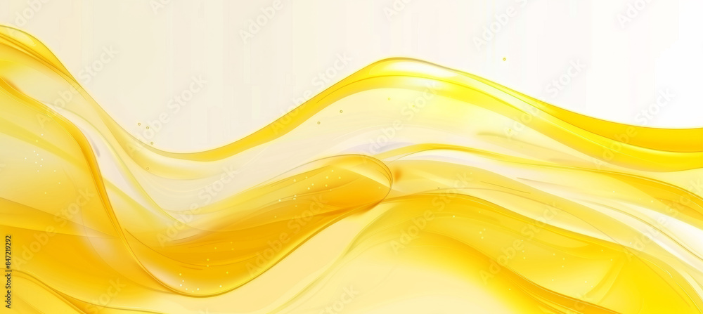 Obraz premium Yellow Curved Gradient Background