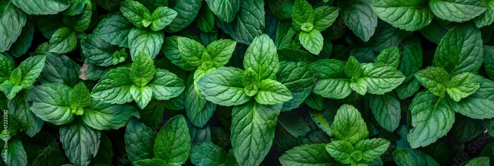 Many fresh peppermint leaves texture background, fragrant spices pattern, Mentha piperita mockup Many fresh peppermint leaves texture background, fragrant spices pattern, Mentha piperita mockup
