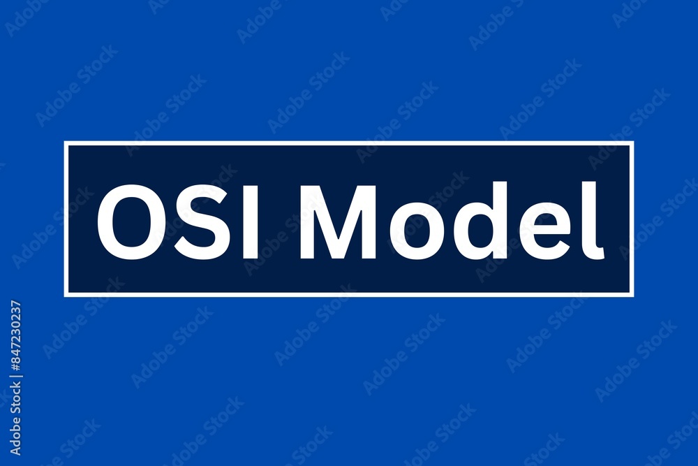 OSI Model, Open Systems Interconnection, illustration OSI Model, Open Systems Interconnection, illustration
