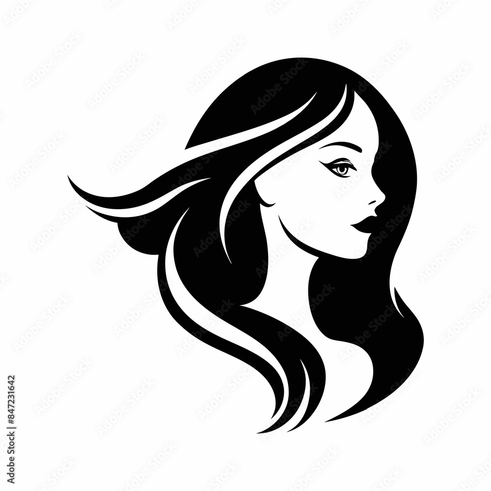 Vector template abstract logo for woman salons and shops. Vector template abstract logo for woman salons and shops.