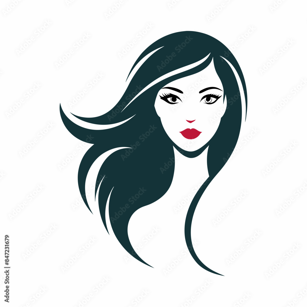 Vector template abstract logo for woman salons and shops. Vector template abstract logo for woman salons and shops.