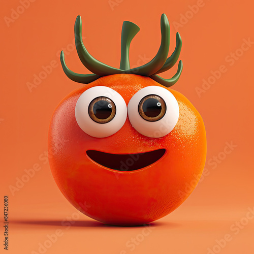 Cute Cartoon Vegetable Toma...