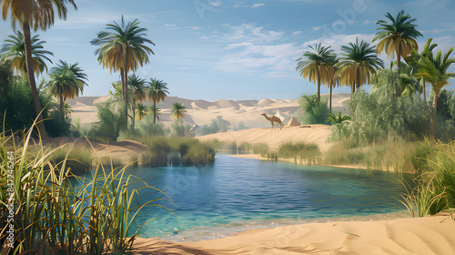 Wallpaper Mural palm trees on the shore of the sea. Generative AI Torontodigital.ca