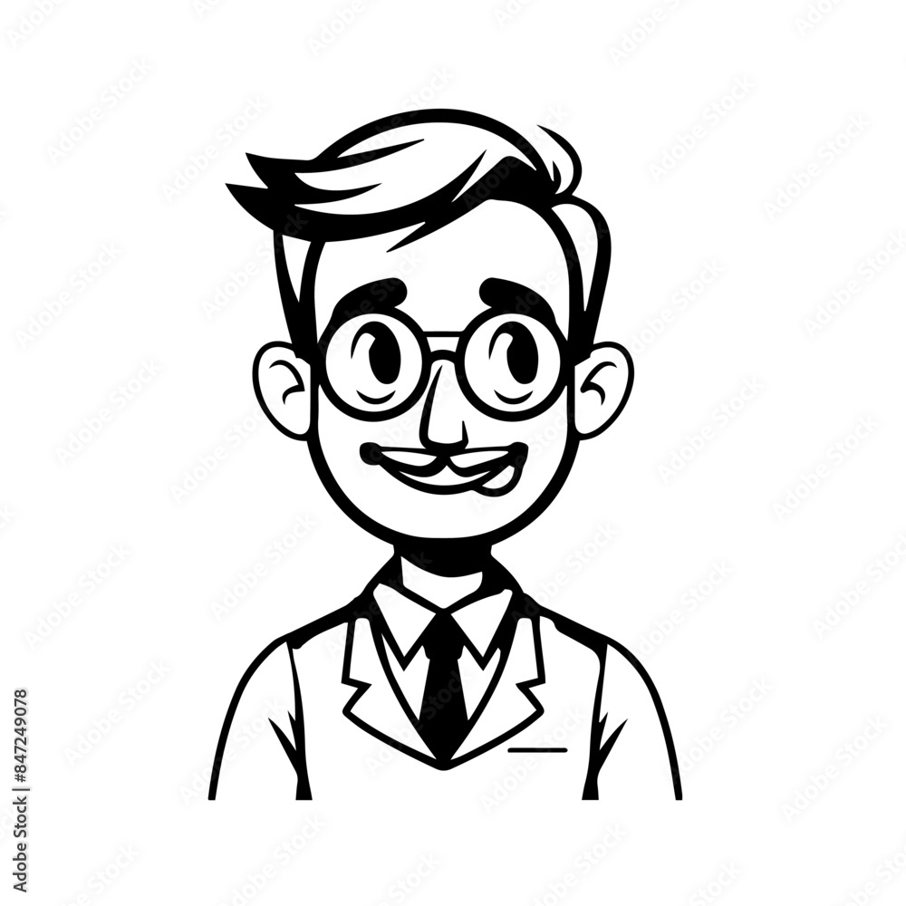 cartoon character of business man cartoon character of business man