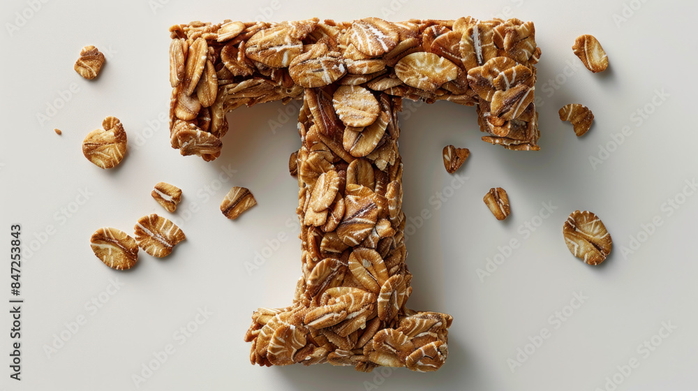 Rolled Oats Forming the Letter Rolled Oats Forming the Letter
