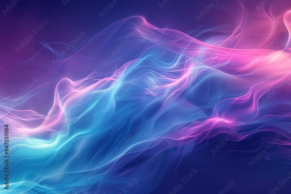 Fototapeta premium Abstract Swirling Neon Lights