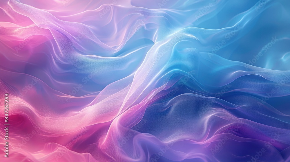 Abstract Flowing Fabric with Pink, Purple, and Blue Tones Abstract Flowing Fabric with Pink, Purple, and Blue Tones