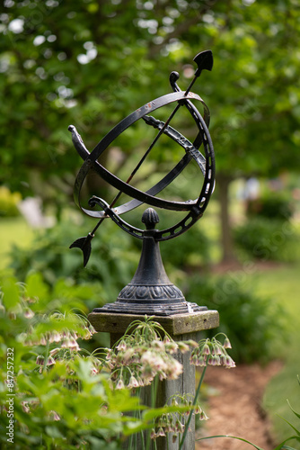 sundial in garden