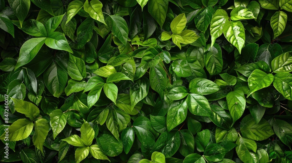 Beautiful natural texture of green foliage Beautiful natural texture of green foliage