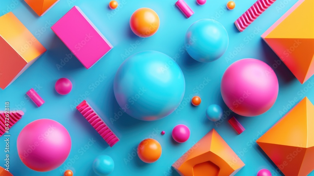 Abstract Colorful Geometric Shapes Abstract Colorful Geometric Shapes