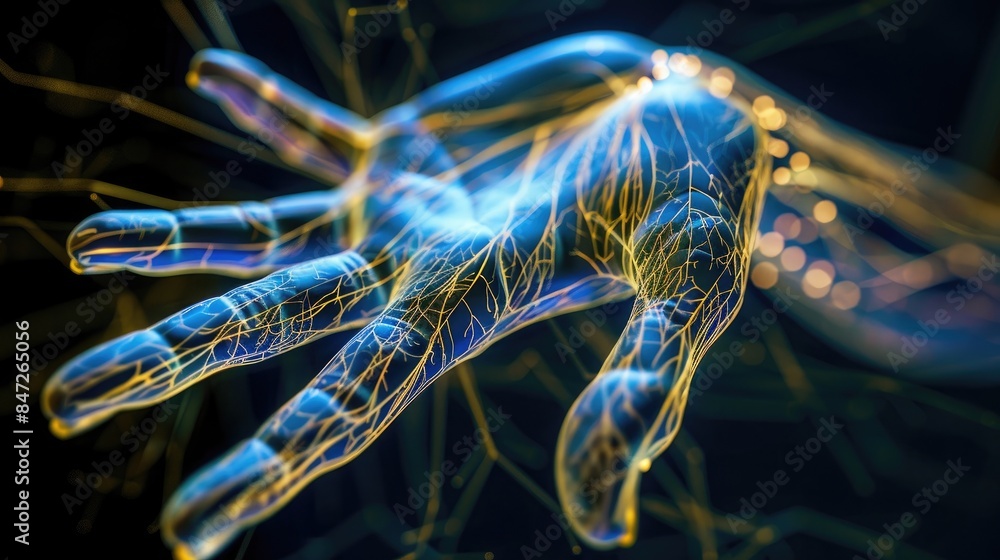 ภาพประกอบสต็อก Nerve Tingling The Pins and Needles Sensation of Nerve