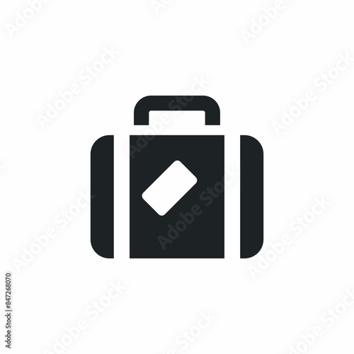 travel luggage baggage stickers icon