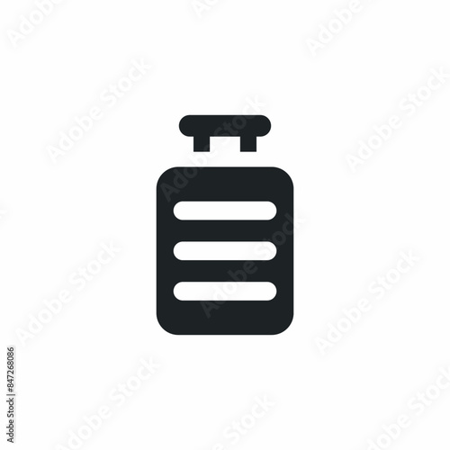 luggage baggage bag travel icon