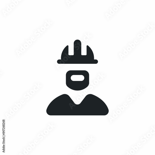 construction worker employee  hardhat icon