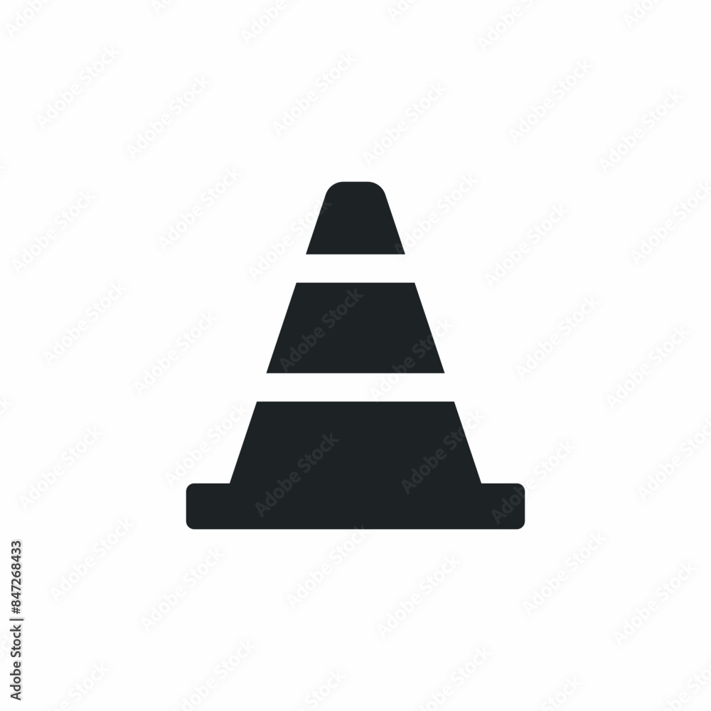 traffic road cone construction icon traffic road cone construction icon