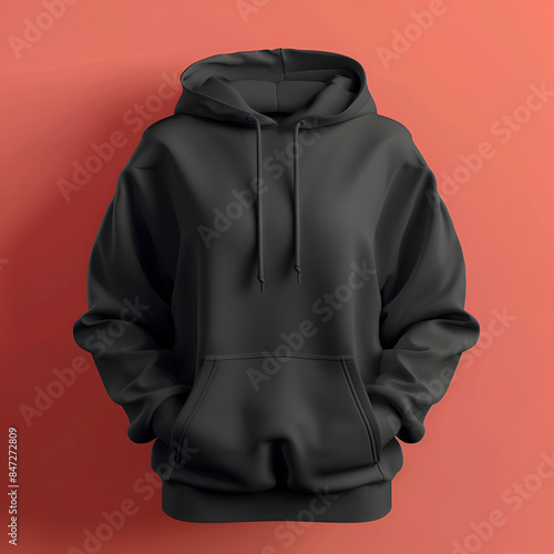Mockup of a sweatshirt with or without hood and drawstring, on a neutral background or appropriate environment. Classic and versatile design, ideal for personalization © Ninna Rodrigues