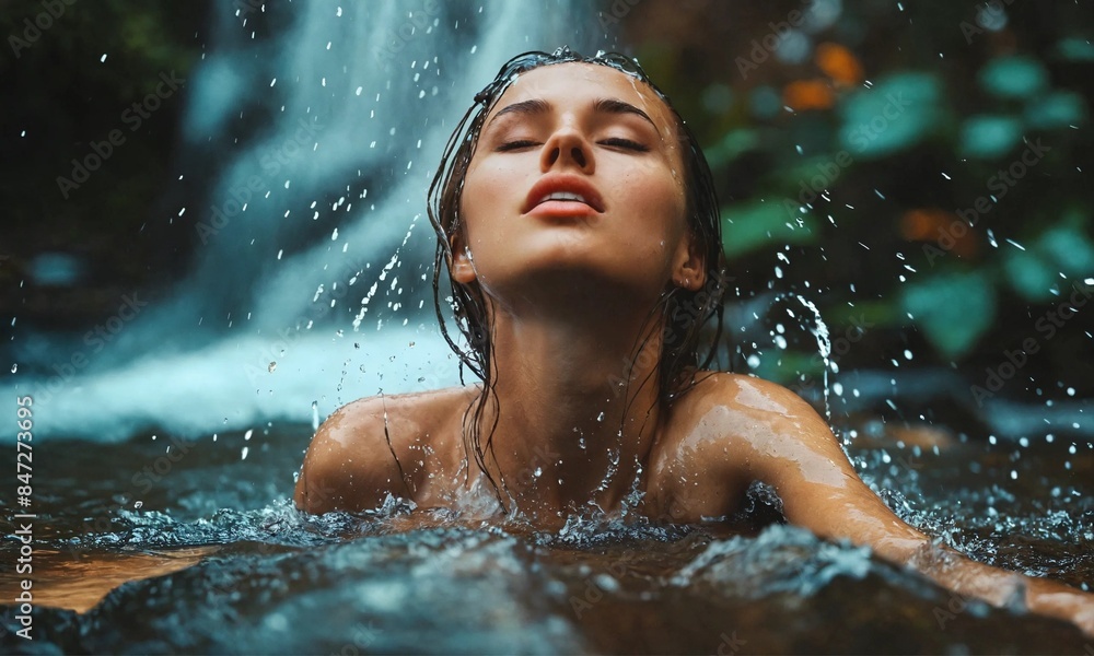 Obraz premium person in water