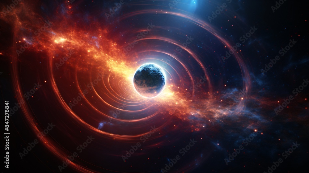 Abstract space wallpaper features an interstellar catastrophe. A awesome galaxy unfolds in the cosmic astronomy background. Abstract space wallpaper features an interstellar catastrophe. A awesome galaxy unfolds in the cosmic astronomy background.