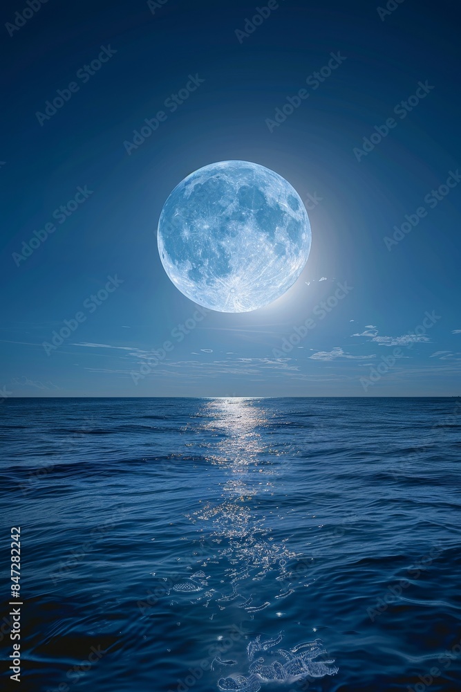 full moon OCEAN Generative AI