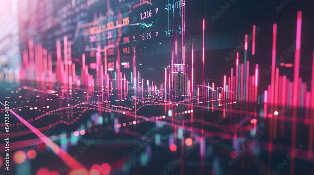 Stock market graph or forex trading chart. Trade and invest wallpaper Stock market graph or forex trading chart. Trade and invest wallpaper