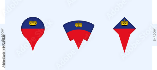 Free Download Liechtenstein Map Markers Set. Perfect for projects related to Liechtenstein, travel, geography, and international representation. - GFXLoad