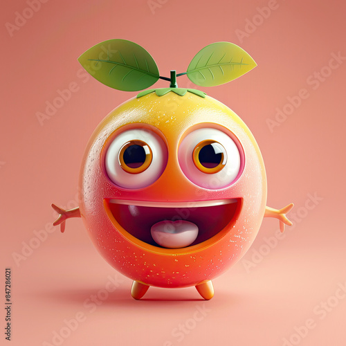 Cute Cartoon Fruit Passionf...