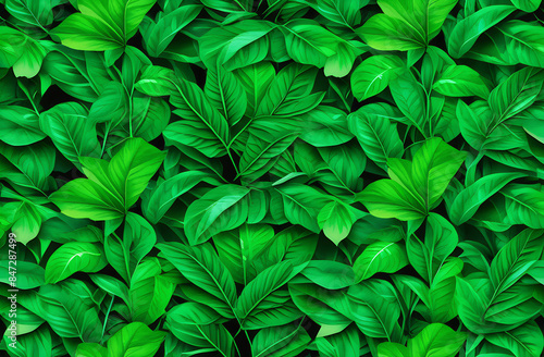 Wallpaper Mural Background of natural beautiful pattern of young succulent green leaves Torontodigital.ca