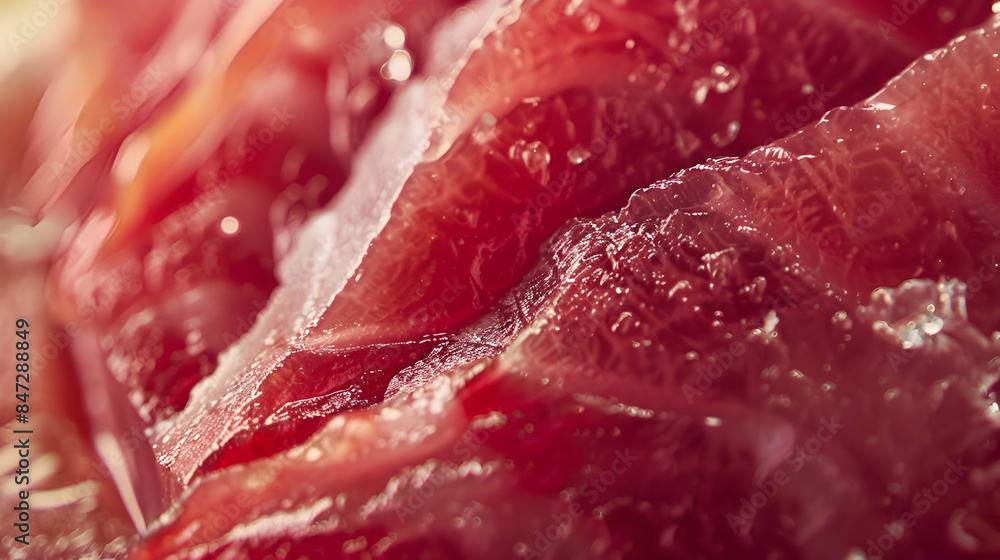 A close-up shot of a gourmet fast food tuna, highlighting the seared exterior and tender interior A close-up shot of a gourmet fast food tuna, highlighting the seared exterior and tender interior