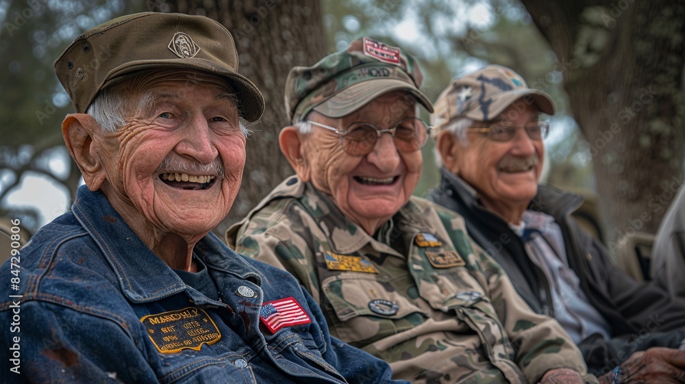 This image depicts a war veteran participating in a Memorial Day parade, where their presence commands respect and admiration from the crowd. The veteran's dignified demeanor This image depicts a war veteran participating in a Memorial Day parade, where their presence commands respect and admiration from the crowd. The veteran's dignified demeanor