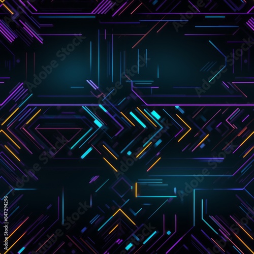Dark Seamless pattern of bl...