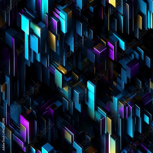 Dark Seamless pattern of bl...