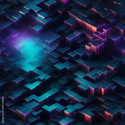 Dark Seamless pattern of bl...