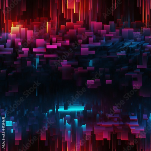 Dark Seamless pattern of bl...