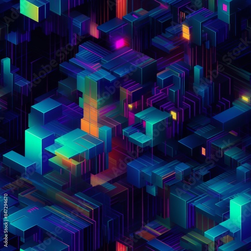 Dark Seamless pattern of bl...